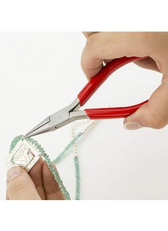 ATAR ATAR Plier For Wire Wrapping Jewelry Making Plas Player Tool Long Pin Nose Pliers Jewelry Pakad Tool Size 5 Inch Colour of grip may vary  - Image 3