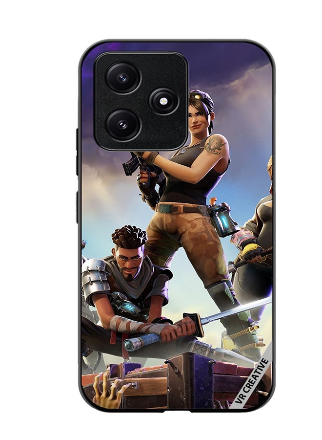 VR CREATIVE Protective Case Cover For Xiaomi Poco M6 Pro 5G Fortnite Design Multicolour - Image 1