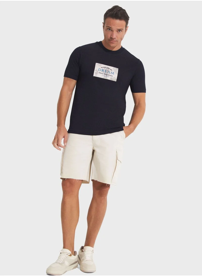 JUNE Printed  Crew Neck  Regular Fit  T-Shirt