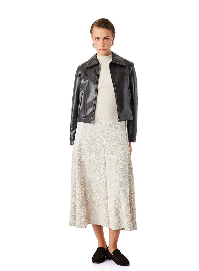 Flared Midi Skirt