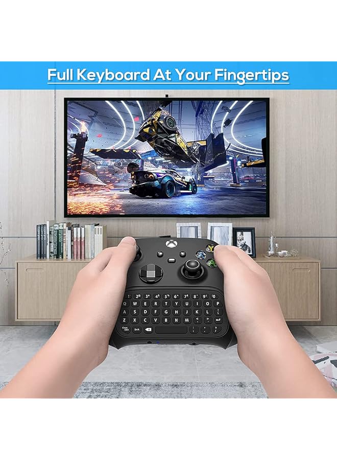 KASTWAVE Wireless Keyboard For Xbox Series X/S Controller For Xbox One/S/Controller Gamepad 2.4Ghz Mini Qwerty Controller Keyboard Gaming Chatpad With Audio/Headset Jack For Xbox Series  - Image 2