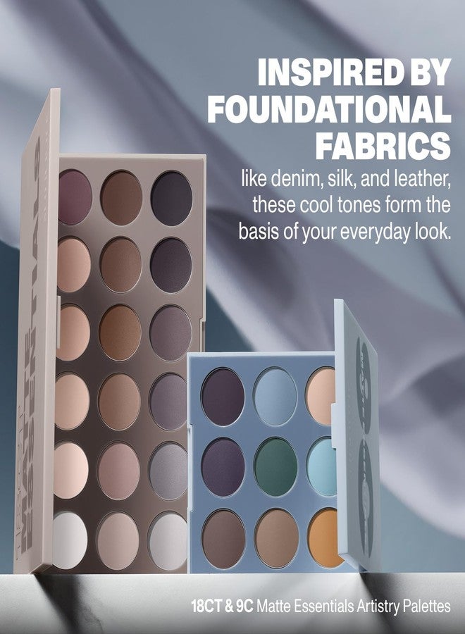 Morphe 9C Matte Essentials Artistry Palette - Cool-Toned Makeup Palette with All-Matte Finishes - Highly Pigmented Eye Makeup with a Blendable & Buildable Formula (0.35 oz) - Image 3