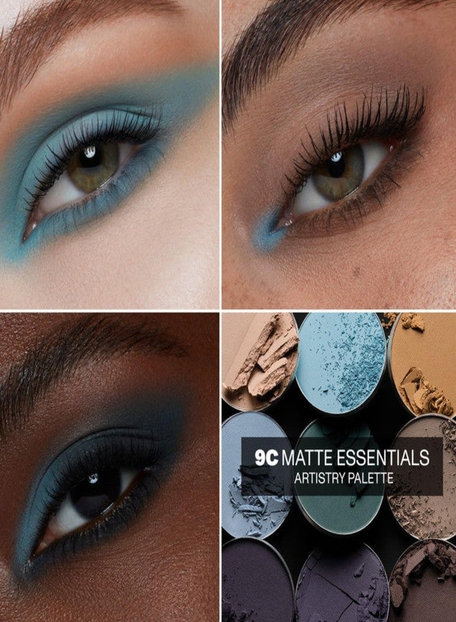 Morphe 9C Matte Essentials Artistry Palette - Cool-Toned Makeup Palette with All-Matte Finishes - Highly Pigmented Eye Makeup with a Blendable & Buildable Formula (0.35 oz) - Image 4