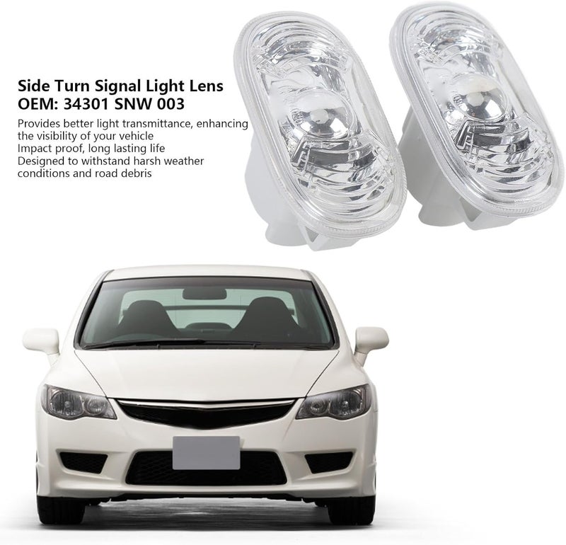 Generic Side Turn Signal Light Lens with Long Lifespan for FD2 2006-2011, Easy Installation for Enhanced Visibility, 2 Pcs for Stylish Drivers - Image 5