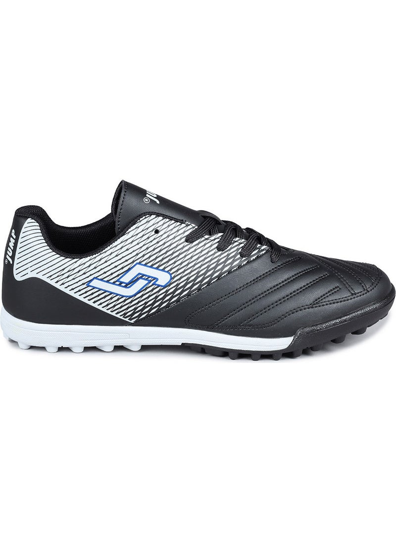 Jump - 28034 Black - Royal Blue Astroturf Football Boots - Image 1