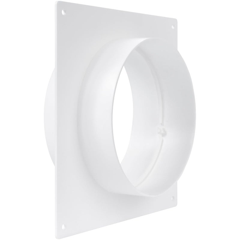 Repa Market 5 Inch Duct Connector Flange Plastic Round Male Fit Vent Pipe Adapter Wall Plate HVAC Exhaust Intake Coupling Airflow Fitting for Ventilation and Cooling Systems