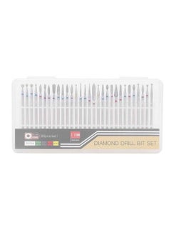 yuyte Russian Manicure Drill Bits 30Pcsset Diamond Grinding Head Burr Set Drill Bits Manicure Pedicure Tools Polishing Buffing For Polishing Buffing Bits[A]  - Image 2