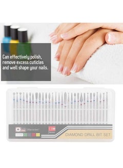 yuyte Russian Manicure Drill Bits 30Pcsset Diamond Grinding Head Burr Set Drill Bits Manicure Pedicure Tools Polishing Buffing For Polishing Buffing Bits[A]  - Image 4