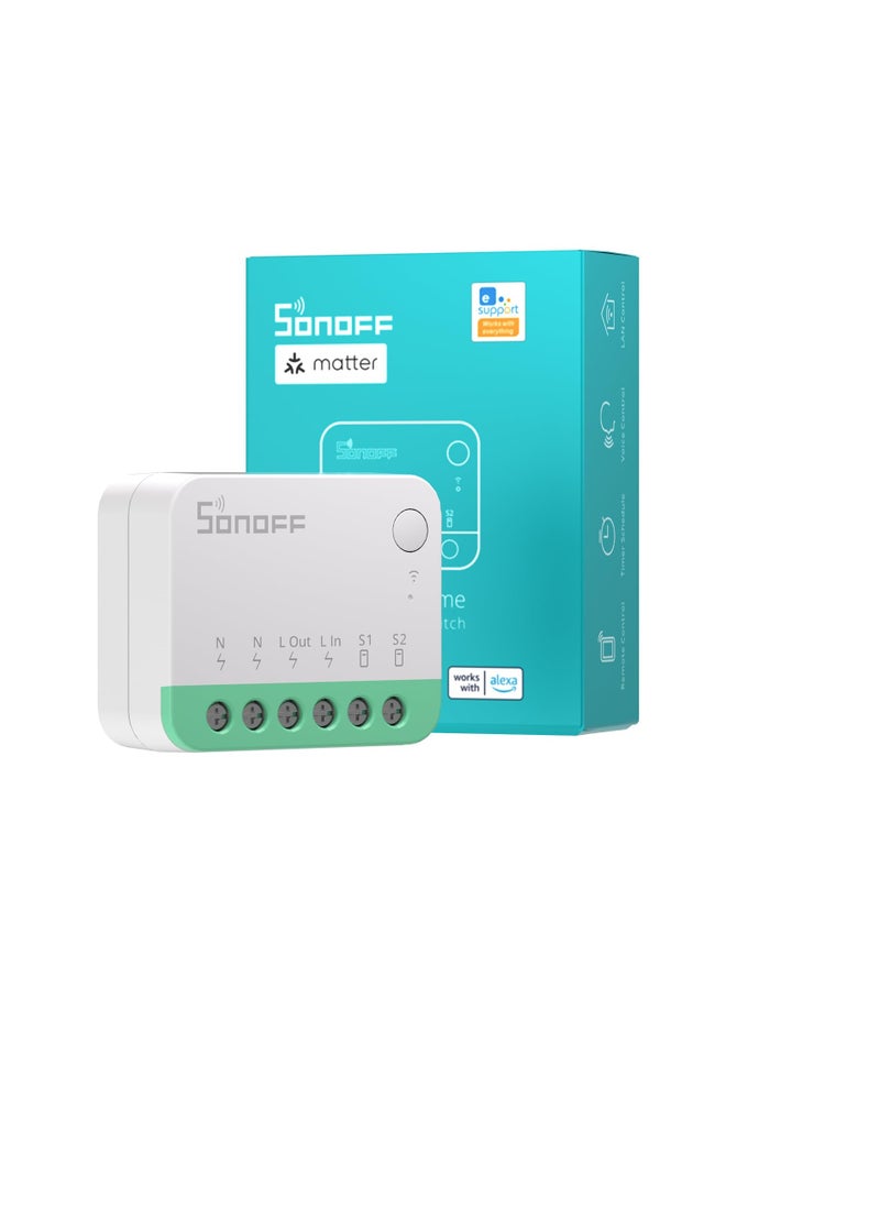 SONOFF - MINIR4M SONOFF MINI Extreme Wi-Fi Smart Switch (Matter-enabled) - Image 1