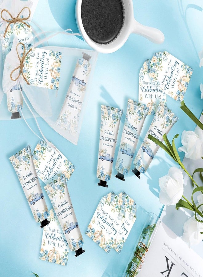 Nlicrst 50 Sets A Little Pumpkin Hand Cream Bulk Baby Shower Party Favors for Guests Bridal Shower Thank You Gifts Travel Size Hand Lotion Bulk for Mother's Day Supplies(Blue) - Image 4