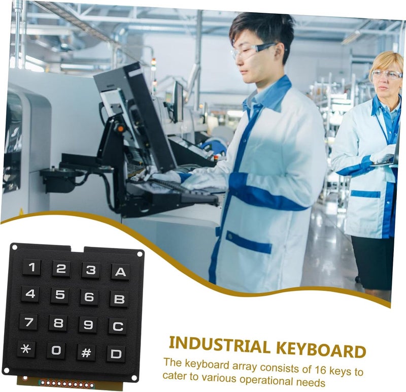 Multi-use well-engineered build CHILDWEET Matrix Keypad Module Durable Key Array for Industrial Applications Easy to Install Tactile User-Friendly Design Compatible with Microcontrollers Upgraded general grade quality - Image 3