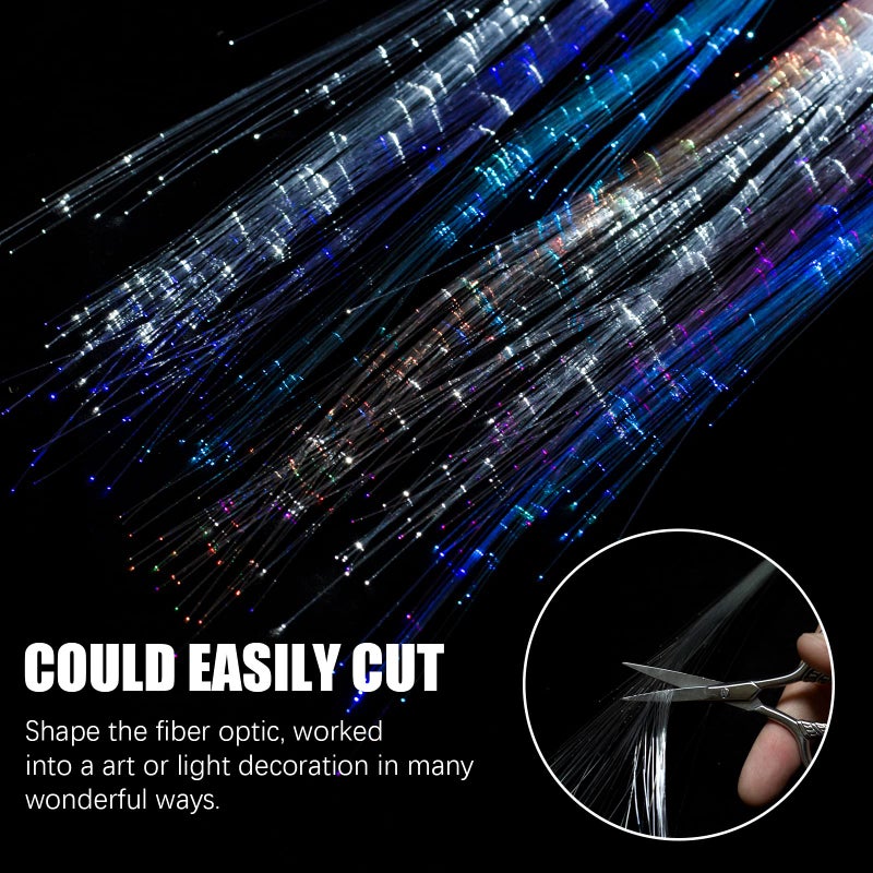 10PCS Light Up Hair Accessories, Glow In The Dark Party Supplies, LED Hair Clips Extensions for Girls Women, Neon Rave, Heart Shape - Image 5