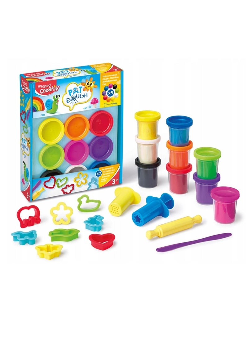 Maped مجموعة عجينة تشكيل إبداعية مكونة من 12 قطعة متعددة الألوان - Image 3