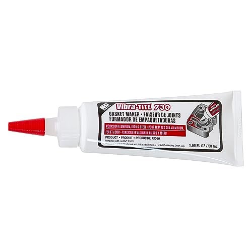 Vibra-TITE 730 Red Solvent Resistant Flexible Gasket Maker, 50ml Tube - Image 1