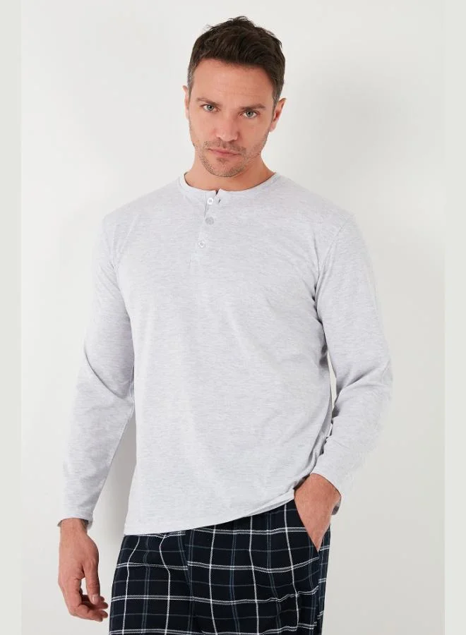 Buratti  Buratti Plaid Cotton Elastic Waist Regular Fit Long Sleeve Pajama Set Men's PAJAMAS SET 6572003 for Men | Best Price UAE