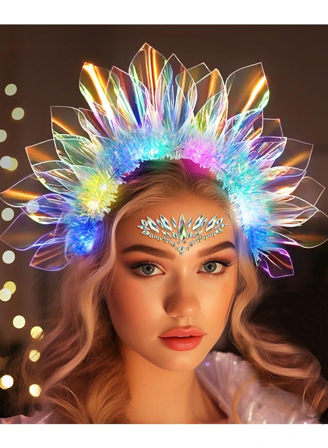 لامعة حزام ليد التاج الشعر لامع حزام الرأس لامع الملابس لامع الشعر المرأة - Image 1