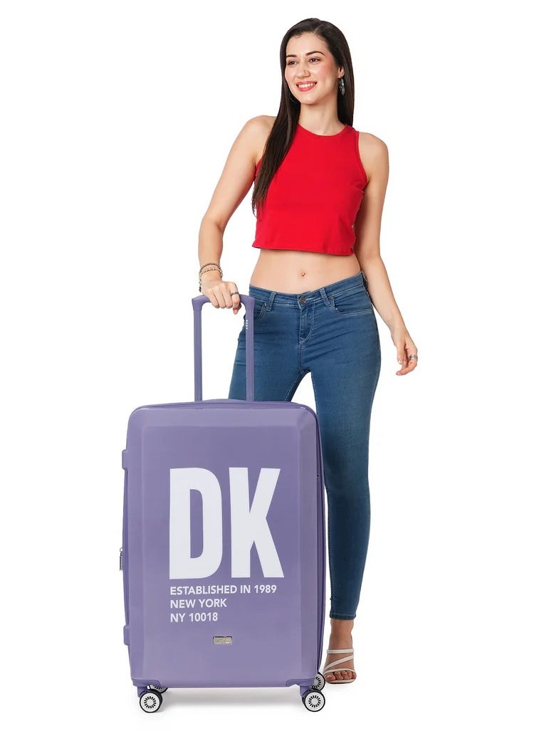 MIRRORED Hardside Luggage on Wheels for Unisex | Ultra Lightweight ABS on with Spinner Wheels 4 Color LAVENDER BLUE