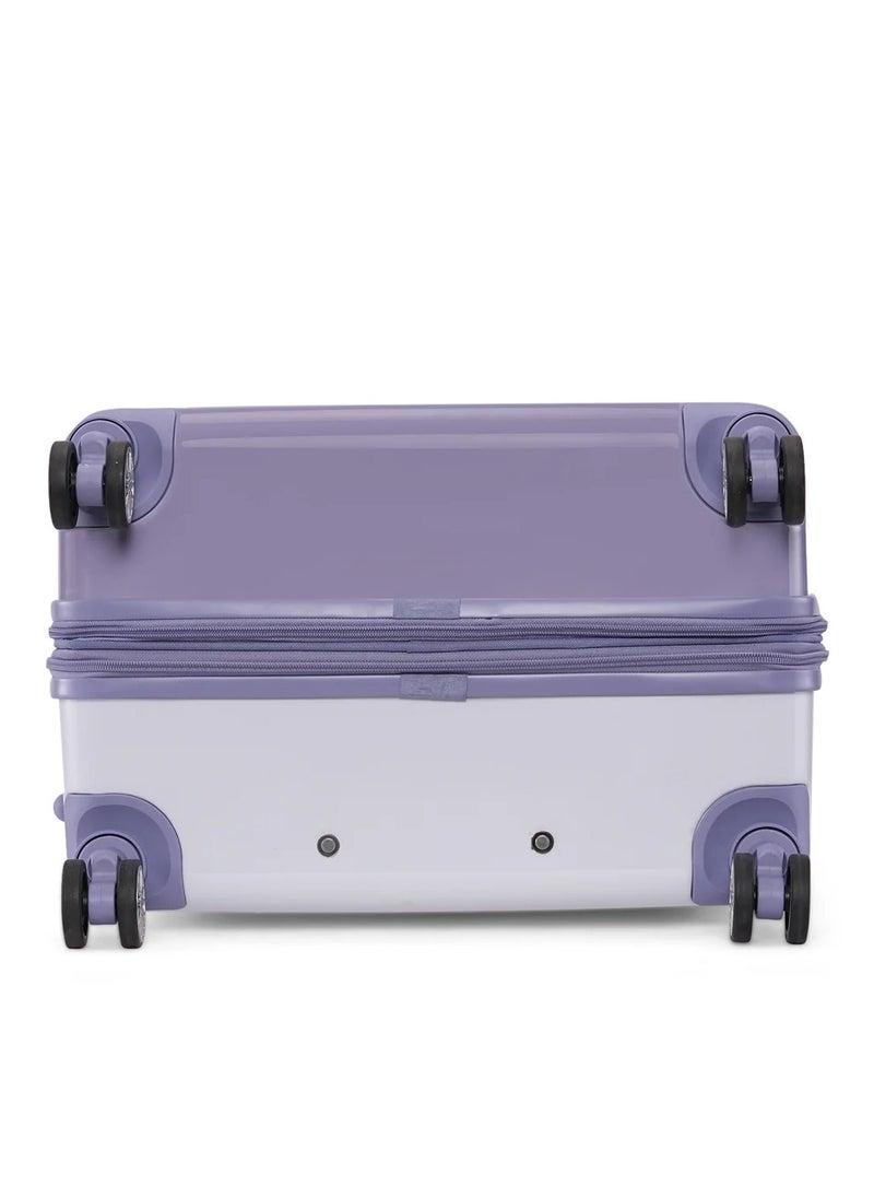 MIRRORED Hardside Luggage on Wheels for Unisex | Ultra Lightweight ABS on with Spinner Wheels 4 Color LAVENDER BLUE