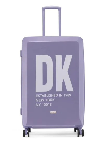 DKNY MIRRORED Hardside Luggage on Wheels for Unisex | Ultra Lightweight ABS on with Spinner Wheels 4 Color LAVENDER BLUE