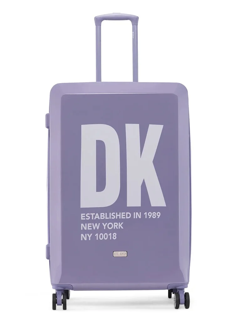 DKNY MIRRORED Hardside Luggage on Wheels for Unisex | Ultra Lightweight ABS on with Spinner Wheels 4 Color LAVENDER BLUE