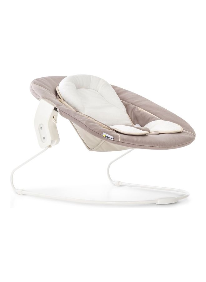 Hauck Alpha+ 2-in-1 Baby Bouncer & Rocker – Newborn Bouncer Seat with Soft Cushion, Breathable Fabric, Safe 3-Point Harness – Stretch Beige - Image 3