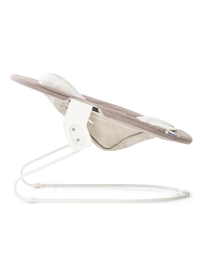 Hauck Alpha+ 2-in-1 Baby Bouncer & Rocker – Newborn Bouncer Seat with Soft Cushion, Breathable Fabric, Safe 3-Point Harness – Stretch Beige - Image 2