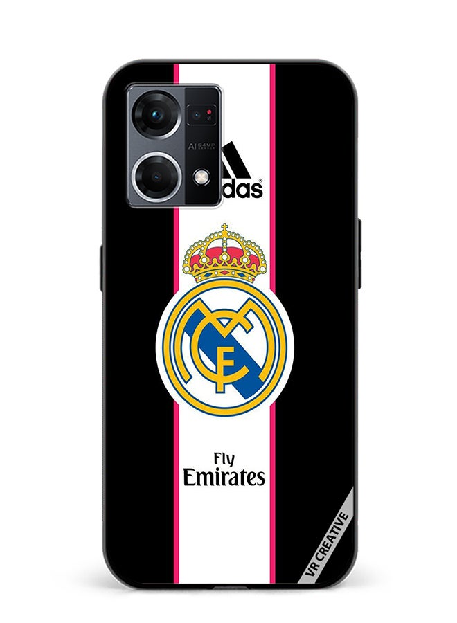 VR CREATIVE Protective Case Cover For Oppo Reno8 4G Madrid Design Multicolour - Image 1