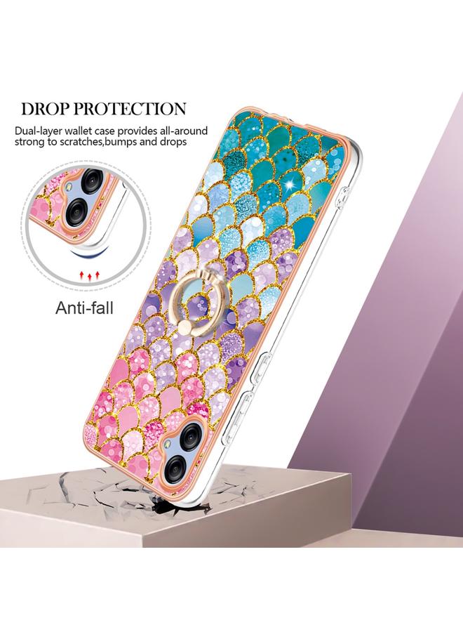 erorex Case For Samsung Galaxy A04e Electroplating IMD TPU Phone Case with Ring - Image 2