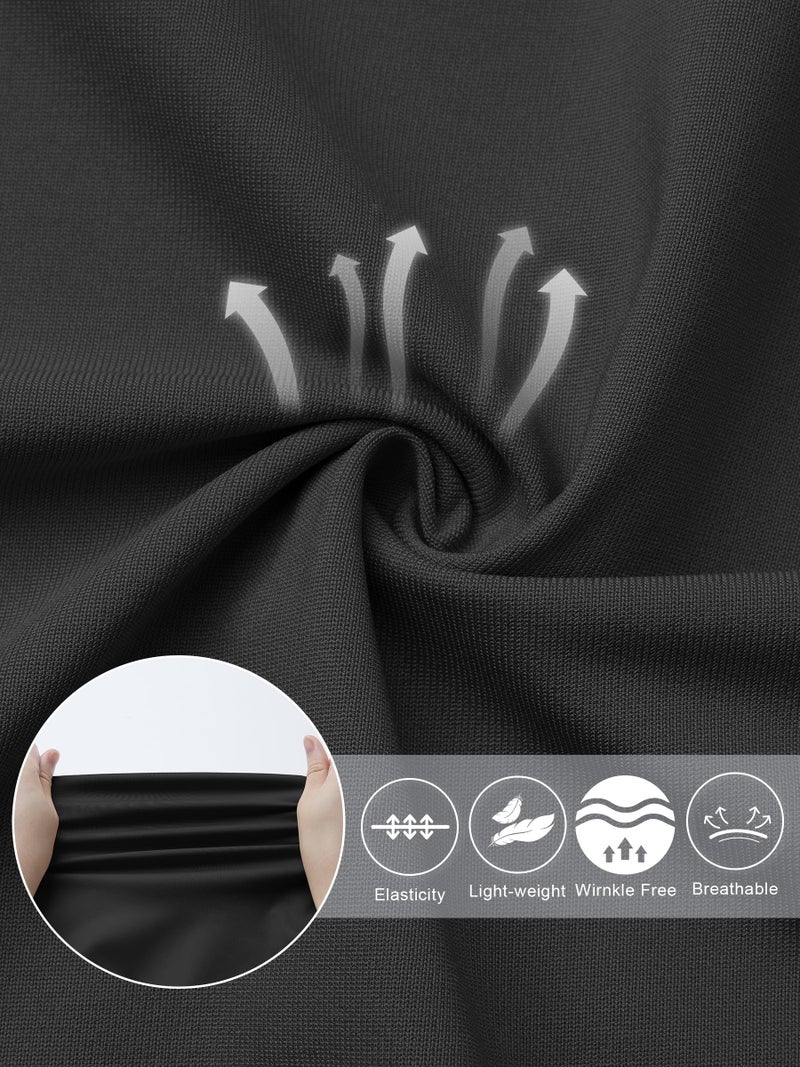 Libin Womens Dress Pants 29" Stretch Straight Leg Work Slacks Office Business Casual Golf Pants for Hiking Travel Lightweight,Black 12 - Image 5