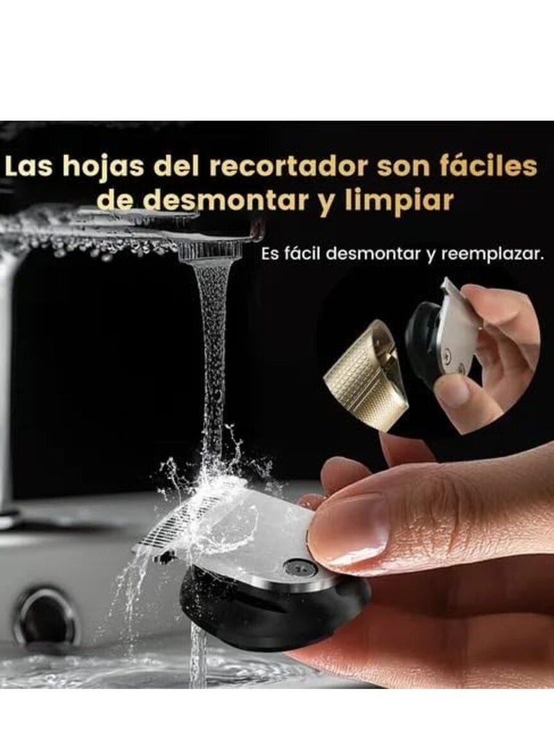 Enchen Beardo 3 Trimmer, 8000 RPM, Low Noise, Self Sharpening Stainless Steel Blades, Indicator Light, Up To 120 Minutes Of Use, 800mAh Battery, Gold | Beardo-3 - Image 5