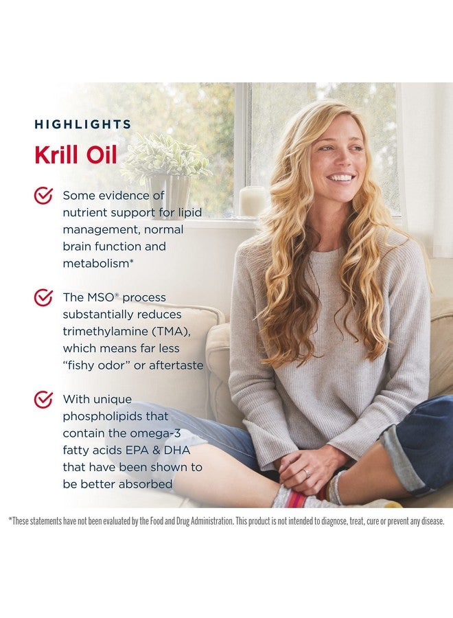 Jarrow Formulas Krill Oil - 60 Softgels - Phospholipid Omega-3 Complex with Astaxanthin - May Support Lipid Management, Brain Function & Metabolism - 30 Servings - Image 4