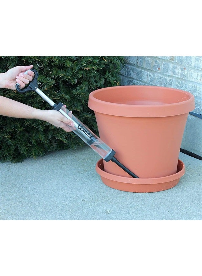 Syringe Siphon Suction Water Pump with Hand Manual Plunger 24" Length with 17" Intake/Discharge Tube, For Irrigation, Sprinkler, Fluid Transfer, Water Removal, Big Gulp Pro, A-G12S-C