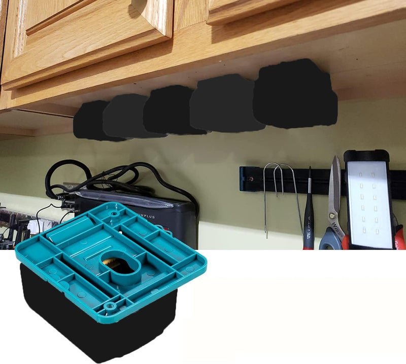 Crivnhar Battery Holder Work for Makita 18V Battery Mounts Dock Hanger Compatible for BL1860 BL1850 BL1840 BL1830, 5 Pack(w/10 Screws) - Image 3
