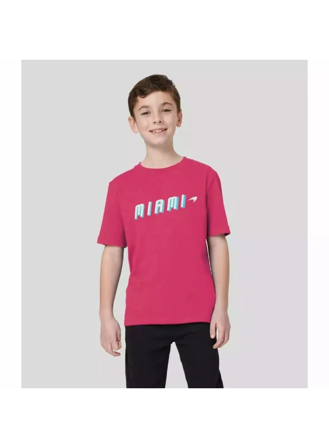 مكلارين JUNIOR MIAMI NEON GRAPHIC T-SHIRT