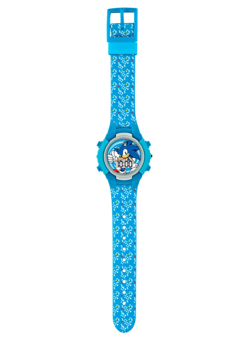 Sonic The Hedgehog Sega Sonic the Hedgehog Blue Flashing LCD Boys Watch - SNC4036