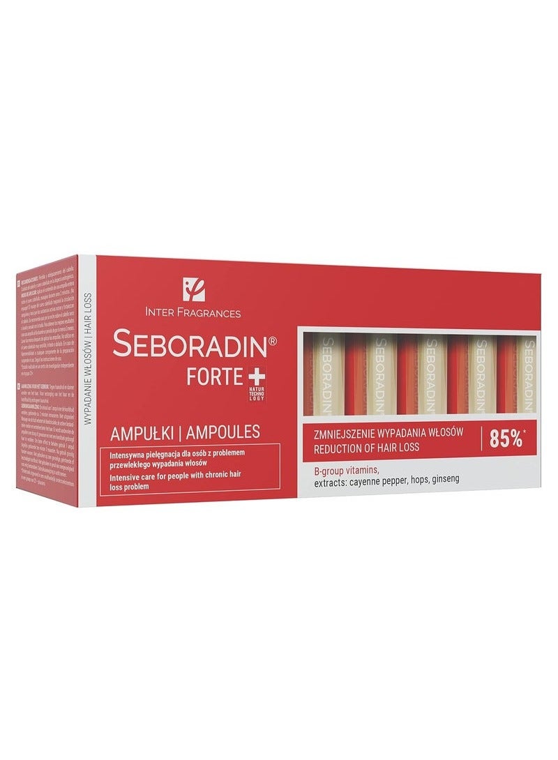 Seboradin Forte ampoules for the treatment of chronic hair loss and hair loss - Image 1