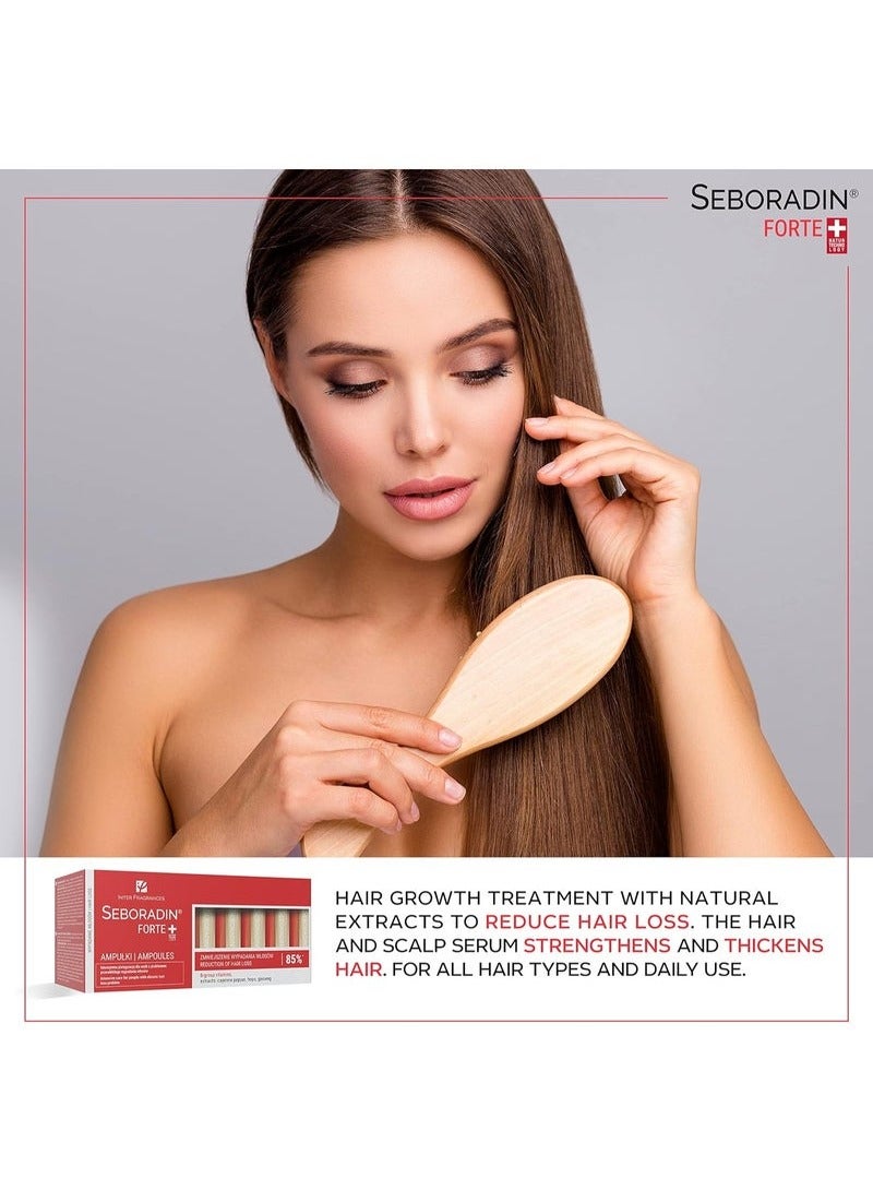 Seboradin Forte ampoules for the treatment of chronic hair loss and hair loss - Image 2