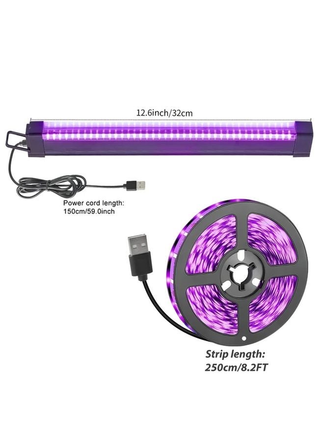 Blacklight Kit 2 1 نموذج شريط الأشعة فوق البنفسجية وضوء الشريط لحفلة التوهج الهالوين - Image 4