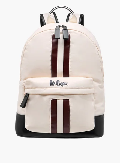 Lee Cooper Women's Panelled Backpack with Zip Closure and Adjustable Strap - 29x15x40 cm