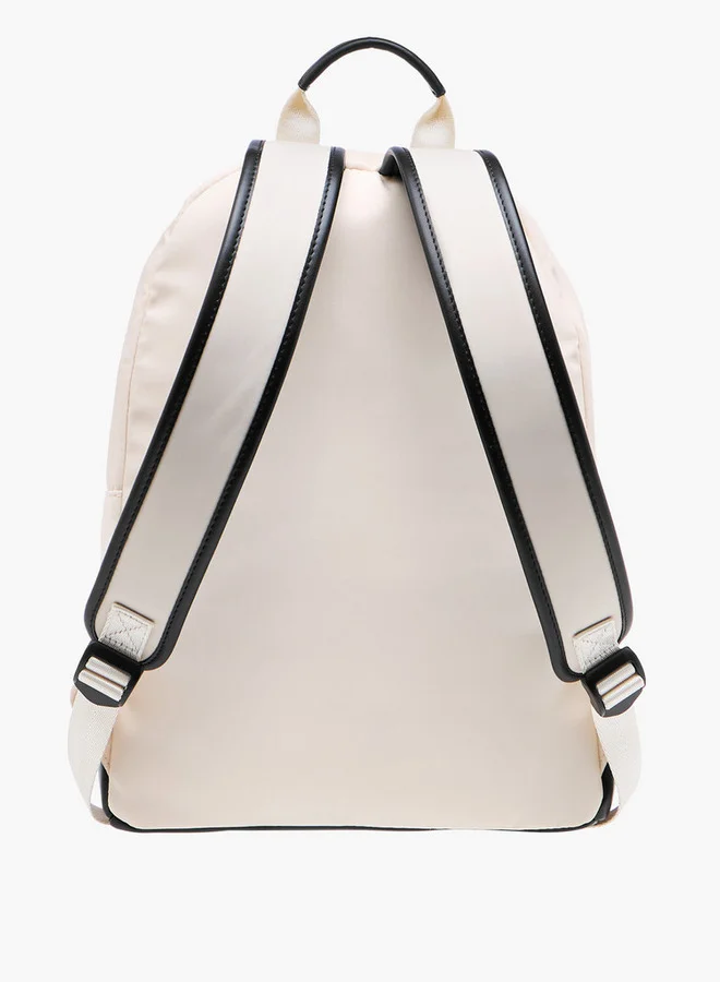 Lee Cooper Women's Panelled Backpack with Zip Closure and Adjustable Strap - 29x15x40 cm