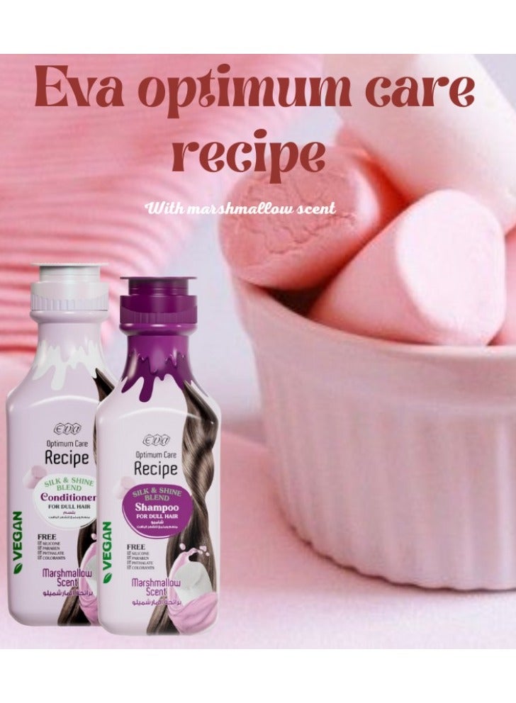 إيفا ايفا شامبو سيلك اند شاين بليند اوبتيموم كير برائحة المارشميلو ، 350 مل - Image 3