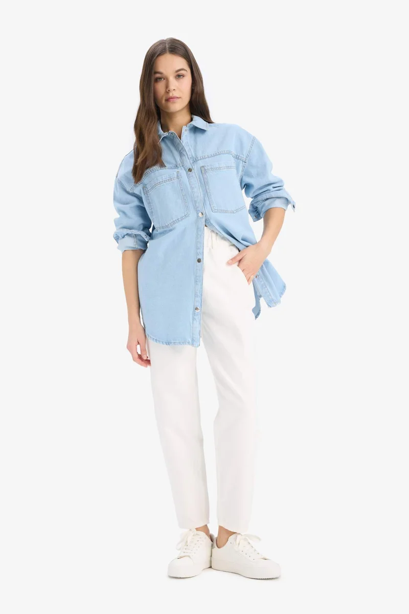 ديفاكتو Snap Button Denim Jacket