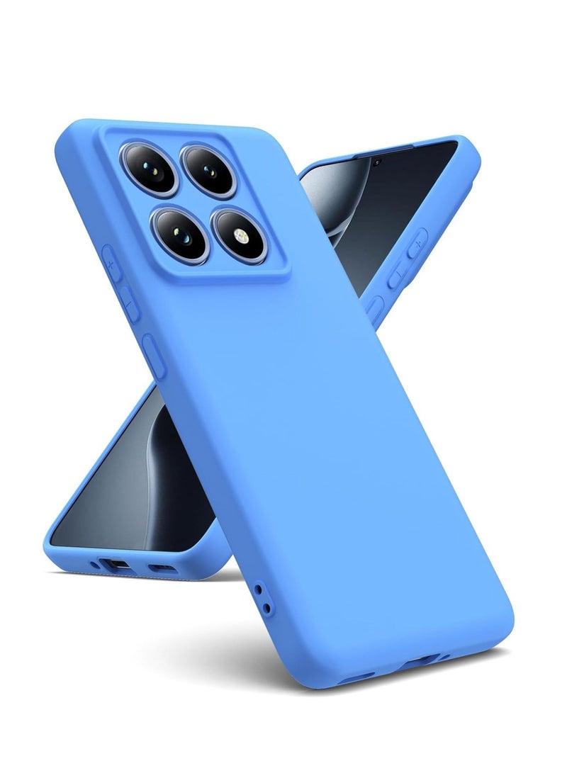 ELTRAZONE Xiaomi 14T Pro 5G Case Cover in Sky Blue - Soft Silicone, Shockproof Design with Inner Microfiber Lining and Camera Protection - Image 1