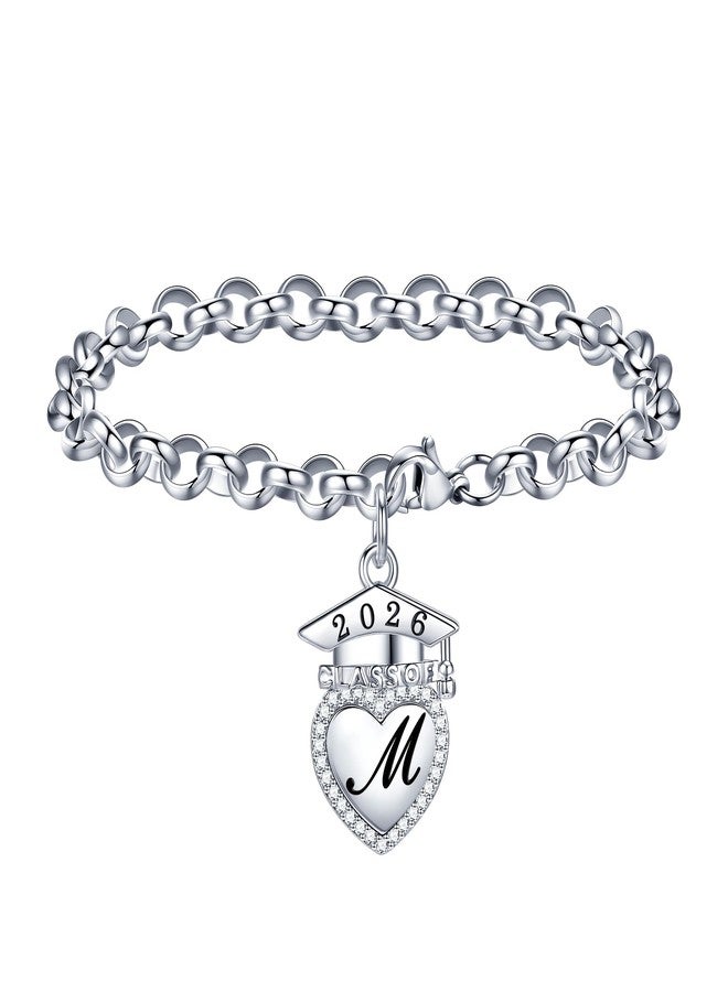IEFWELL 2026 Graduation Gifts, Graduation Charm Bracelets Class of 2026 Bracelet Graduations Gifts Inspirational Gift for Women Bracelet Graduations Gift for Her(M) - Image 1
