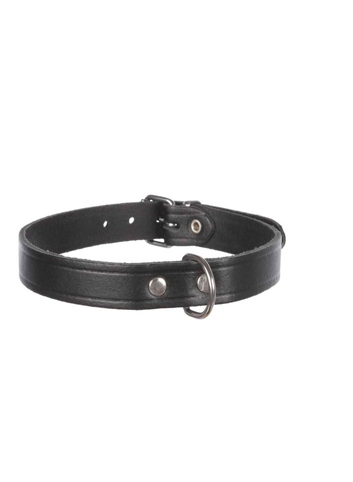 Trixie Basic Black Leather Collar For Dogs - Image 3