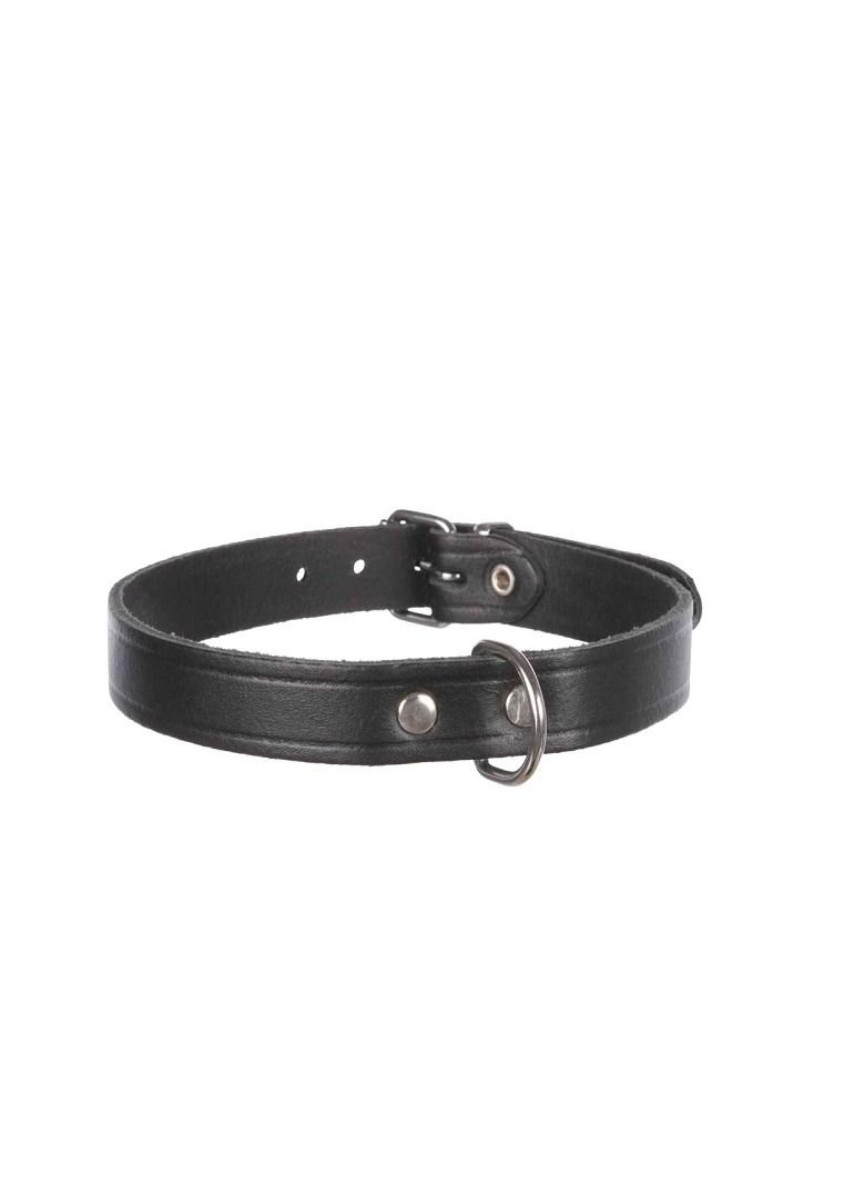 Trixie Basic Black Leather Collar For Dogs - Image 1
