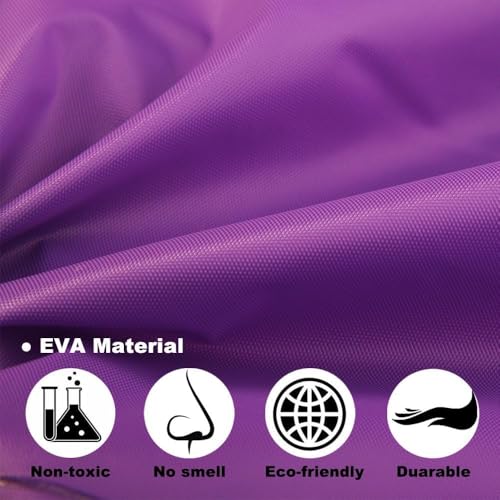 Opret 2 Pack Portable EVA Raincoats for Adults, Reusable Rain Ponchos with Hoods and Sleeves Lightweight, Perfect for Outdoor Activities, Purple - Image 4