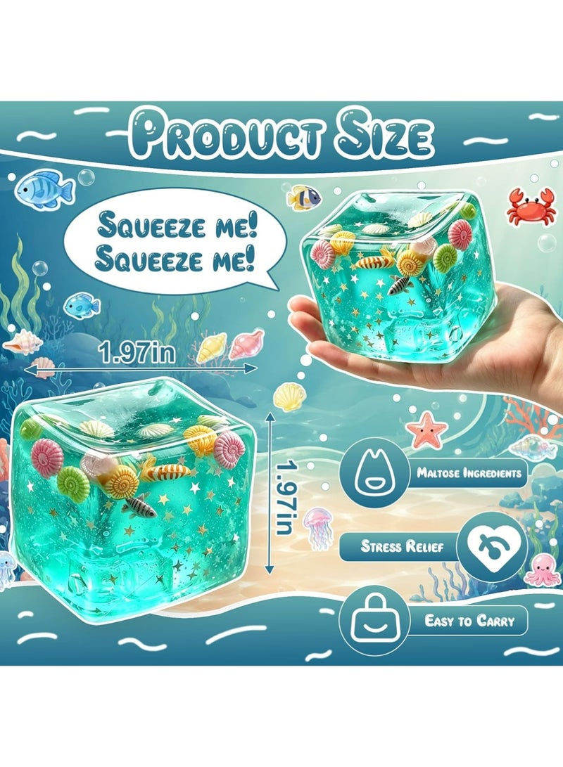 YOUGE Squishy Stress Relief Toy,Novelty Toys Realistic Squeezeable 3D Cartoon Character Figurine with Cube, Realistic Sandwich Design for Anxiety and Relaxation, Perfect Desk Accessory and Fun Fidget Toy for Adults, Ideal for Stress Relief - Image 2