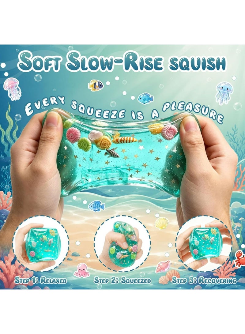 YOUGE Squishy Stress Relief Toy,Novelty Toys Realistic Squeezeable 3D Cartoon Character Figurine with Cube, Realistic Sandwich Design for Anxiety and Relaxation, Perfect Desk Accessory and Fun Fidget Toy for Adults, Ideal for Stress Relief - Image 4