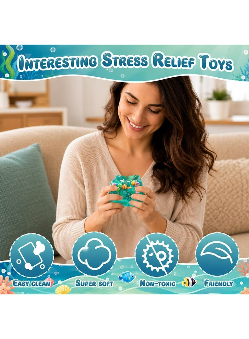 YOUGE Squishy Stress Relief Toy,Novelty Toys Realistic Squeezeable 3D Cartoon Character Figurine with Cube, Realistic Sandwich Design for Anxiety and Relaxation, Perfect Desk Accessory and Fun Fidget Toy for Adults, Ideal for Stress Relief - Image 5